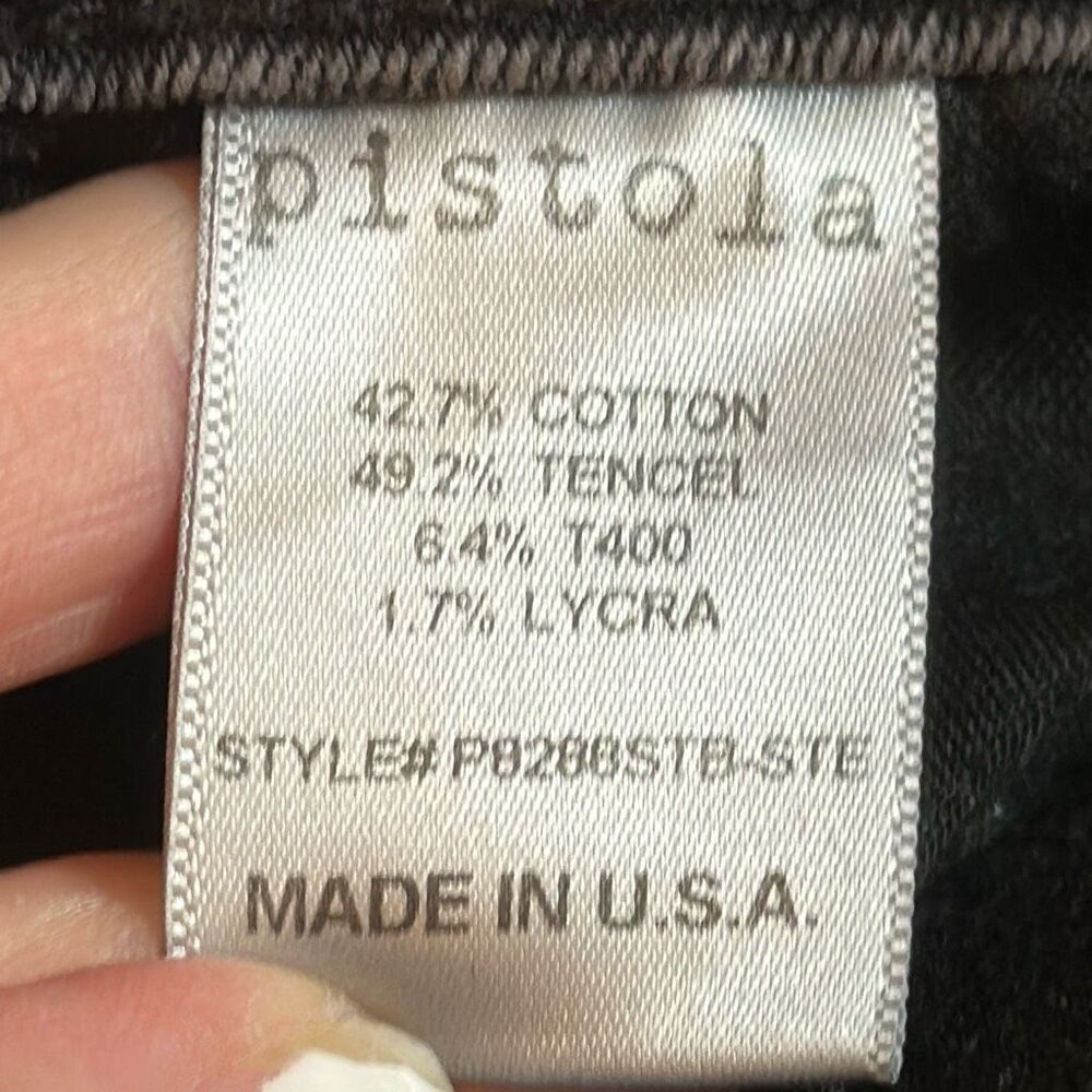 Pistola Womens Skinny Cropped Black Jeans size W 29 Style # P8288STB-STE - Picture 9 of 10